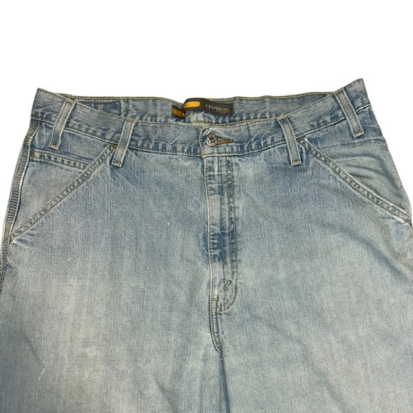 Light Blue Vintage Men’s Levi’s SilverTab Carpenter Jeans - W36 x L32 - Picture 8 of 15